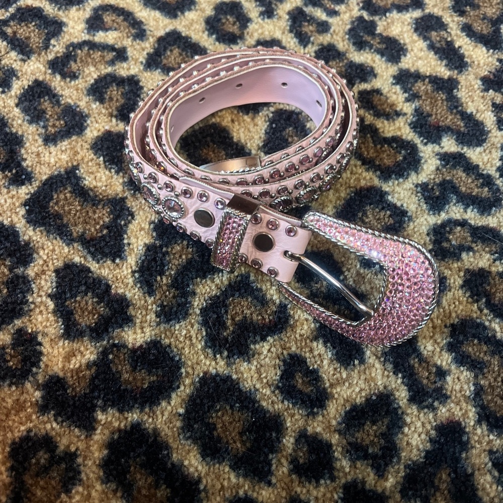 Kippys pink belt w Swarovski crystals 31